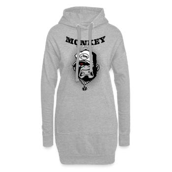 Monkey Businez - Biker - Hoodie-Kleid - Grau meliert - Vorne