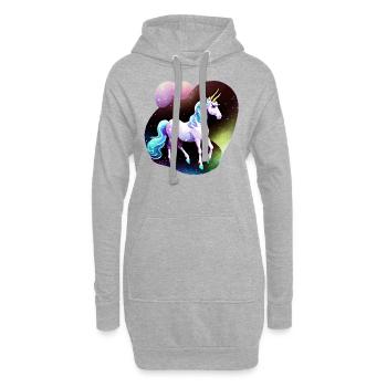 Unicorn Art Unicorns Gift Idea - Hoodie Dress - heather grey - Front