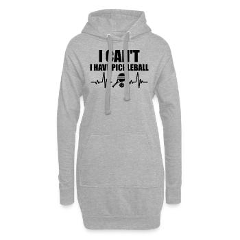 I Can't I Have Pickleball - Sweat-shirt à capuche long Femme - gris chiné - Devant