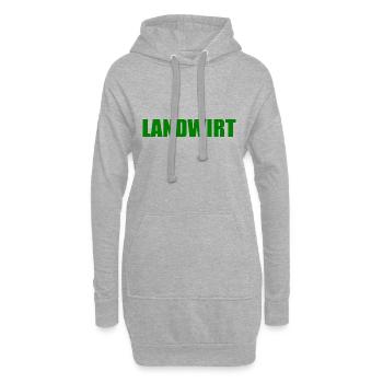 Landwirt - Hoodie-Kleid - Grau meliert - Vorne