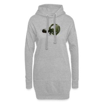Fuchs environnement et nature forêt abstraite - Sweat-shirt à capuche long Femme - gris chiné - Devant