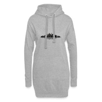 Alpinisme Randonnées Montagnes Alpes Alpes Autriche - Sweat-shirt à capuche long Femme - gris chiné - Devant