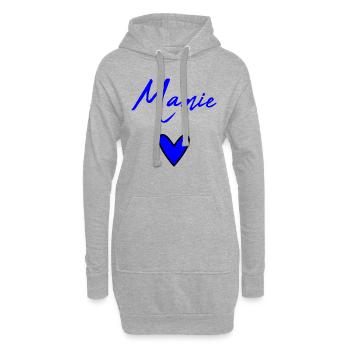 OMA. MUTTERTAG. ALLES GUTE ZUM GEBURTSTAG OMA. ICH LIEBE DICH - Hoodie-Kleid - Grau meliert - Vorne