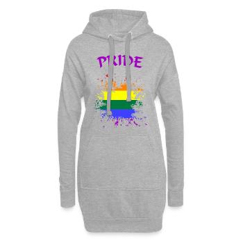Pride - Hoodie-Kleid - Grau meliert - Vorne