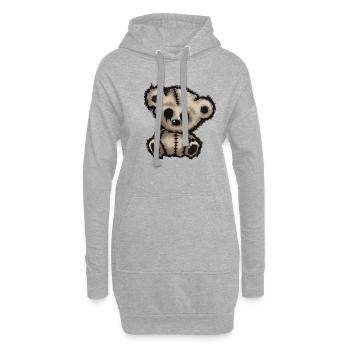 teddy - Hoodie-Kleid - Grau meliert - Vorne