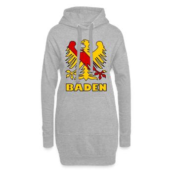 Das schöne Baden im Süden - Hoodie-Kleid - Grau meliert - Vorne