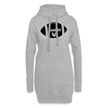 Rugby - Hoodie-Kleid - Grau meliert - Vorne