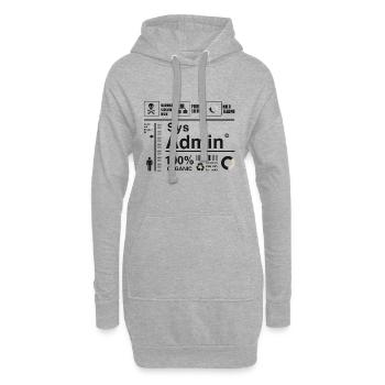Sys Admin Problem Computer Nerd pc Platine cpu ner - Hoodie-Kleid - Grau meliert - Vorne