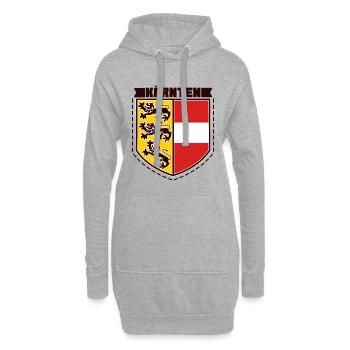 Carinthie - Autriche - Sweat-shirt à capuche long Femme - gris chiné - Devant
