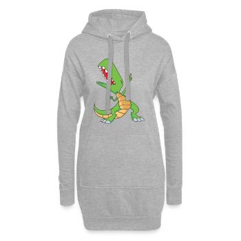 Tamponner le T-Rex | Dabbing Dinosaurs | Party Rex - Sweat-shirt à capuche long Femme - gris chiné - Devant
