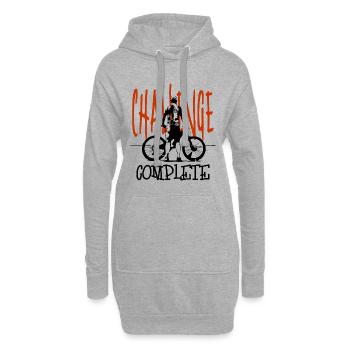 Excursion en VTT - Sweat-shirt à capuche long Femme - gris chiné - Devant