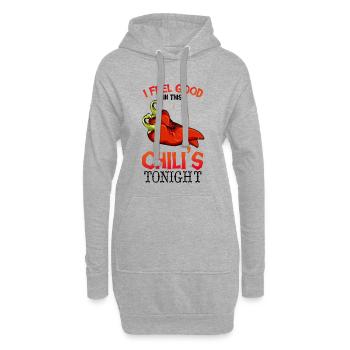 Piquant – Sensation agréable - Sweat-shirt à capuche long Femme - gris chiné - Devant