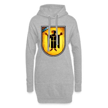 Munich - Design - Sweat-shirt à capuche long Femme - gris chiné - Devant