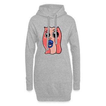 Baby Speck - Bacon - Hoodie-Kleid - Grau meliert - Vorne