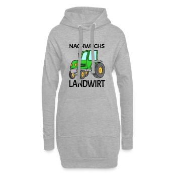 Dorf Kind Bauer Nachwuchs Kleinkind - Hoodie-Kleid - Grau meliert - Vorne