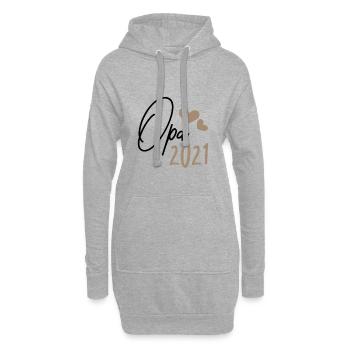 Opa 2021 - Hoodie-Kleid - Grau meliert - Vorne