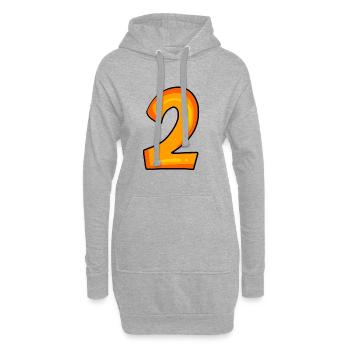 2 - Hoodie Dress - heather grey - Front