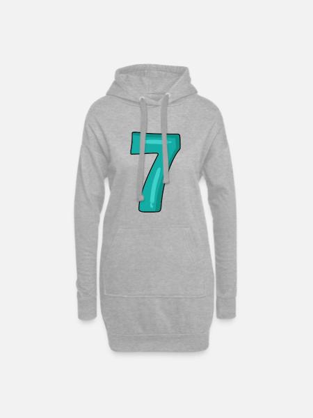 Nummer 7 - Hoodie-Kleid - Grau meliert