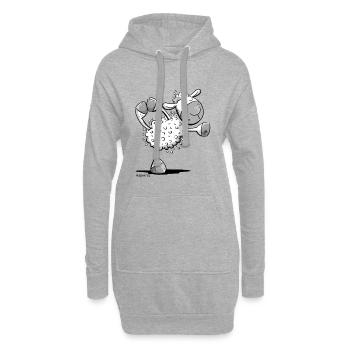 Yoga Sheep I Namaste Fun Sheep - Sweat-shirt à capuche long Femme - gris chiné - Devant