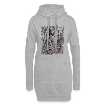 Wurzelmännlein Groot - Hoodie-Kleid - Grau meliert - Vorne