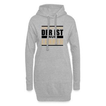 Lehrer - Hoodie-Kleid - Grau meliert - Vorne