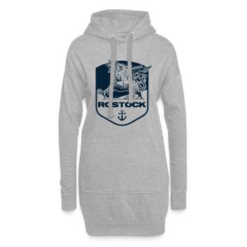 Rostock - Hoodie-Kleid - Grau meliert - Vorne