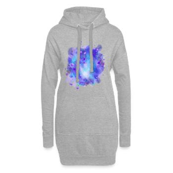 Azure Energy Sphere - Sweat-shirt à capuche long Femme - gris chiné - Devant
