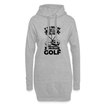 Drôle de dicton pour les golfeurs - Sweat-shirt à capuche long Femme - gris chiné - Devant