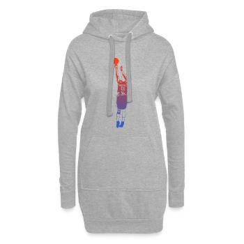 Basketball Dunk - Hoodie-Kleid - Grau meliert - Vorne