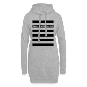 Zebra Kostüm Das Ist Mein Zebrakostüm Köln Zebras - Hoodie-Kleid - Grau meliert - Vorne