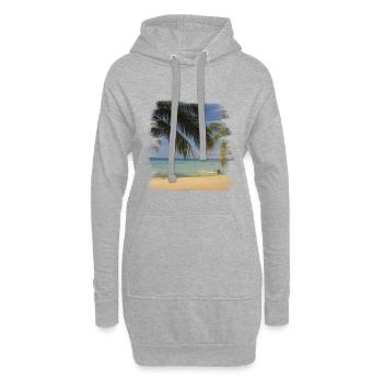 Beach - Hoodie Dress - heather grey - Front