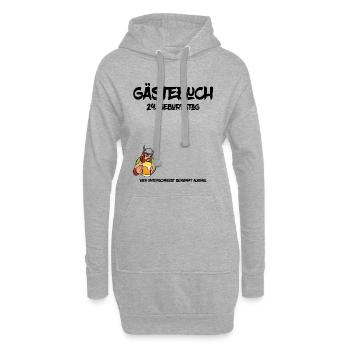 29. Geburtstag | Gästebuch Design - Hoodie-Kleid - Grau meliert - Vorne