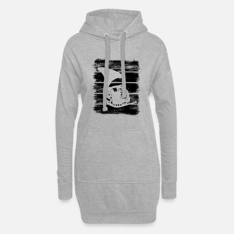 Waldhorn - Hoodie-Kleid - Grau meliert