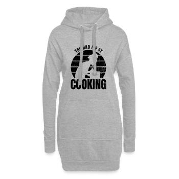 Dicton culinaire - Sweat-shirt à capuche long Femme - gris chiné - Devant