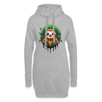 Cozy Hoodie Sloth - Hoodie-Kleid - Grau meliert - Vorne