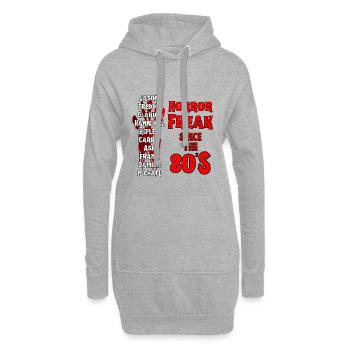 Chemise d’horreur pour les fans de films d’horreur - Sweat-shirt à capuche long Femme - gris chiné - Devant