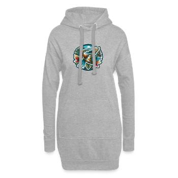 Éleveur d’oiseaux Ornithologue Ornithologue Ornithologue - Sweat-shirt à capuche long Femme - gris chiné - Devant