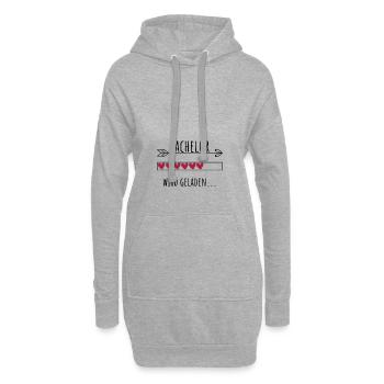 Bachelor Ausbildung Personalisierter Beruf Mädchen - Hoodie-Kleid - Grau meliert - Vorne