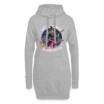 Breast cancer defeated - Malignant tumor - Hoodie Dress - heather grey - Front