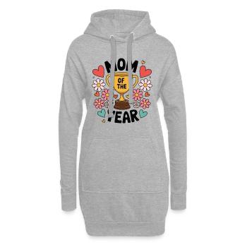Maman de l’année | Mignon Trophée Design Fête des Mères - Sweat-shirt à capuche long Femme - gris chiné - Devant