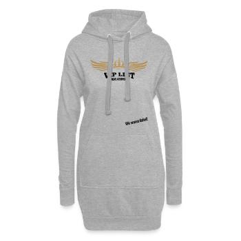Jugendweihe Gästebuch - Jugendweihe 2026 - Hoodie-Kleid - Grau meliert - Vorne