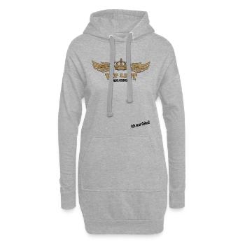 Jugendweihe Gästebuch - Jugendweihe 2026 - Hoodie-Kleid - Grau meliert - Vorne