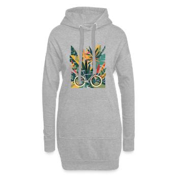 Radfahren - Hoodie-Kleid - Grau meliert - Vorne