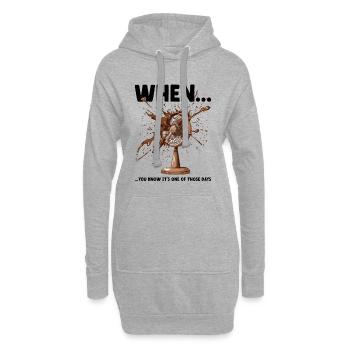 Drôle de mème Disaster Office Les collègues de Murphy Law - Sweat-shirt à capuche long Femme - gris chiné - Devant