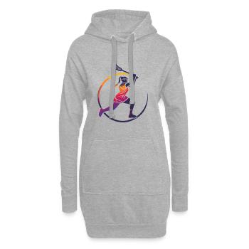 Lacrosse Frau - Hoodie-Kleid - Grau meliert - Vorne
