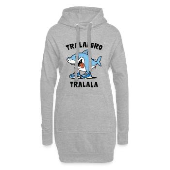 Tralalero Tralala - Sweat-shirt à capuche long Femme - gris chiné - Devant