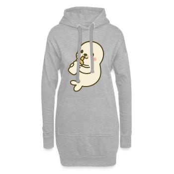 Flacon Seal Baby - Sweat-shirt à capuche long Femme - gris chiné - Devant