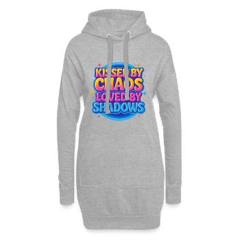 Fantasy Reader Vibes – Kissed by Chaos Design - Hoodie Dress - heather grey - Front