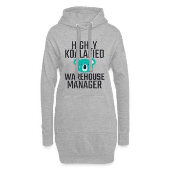 Warehouse Manager Koalafied - Hoodie-Kleid - Grau meliert - Vorne