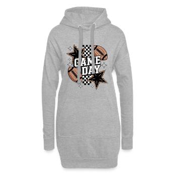 Football - Game Day - American Football - Hoodie-Kleid - Grau meliert - Vorne